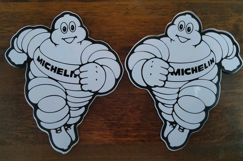 Retro michelin racing sticker - retro,