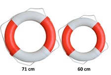 NEW life buoy red and white life ring  PU leather  - 60 cm  - 71 cm