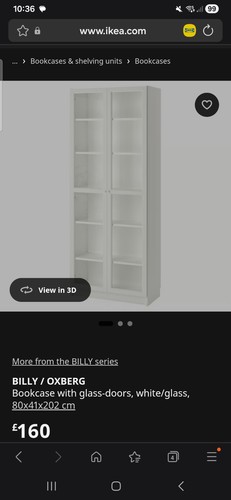 Billy bookcase cream - bookcase,