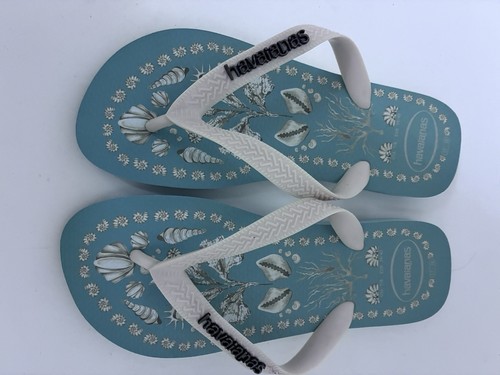 Havaianas teal cream shell - havaianas, teal/cream