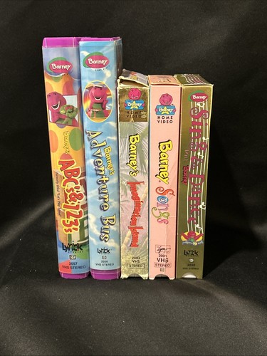 Barney 90s vhs lot - barney,