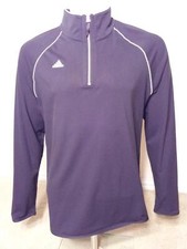 Adidas Mens Black Medium Long Sleeve Quarter Zip Golf Pull Over Pre-Owned