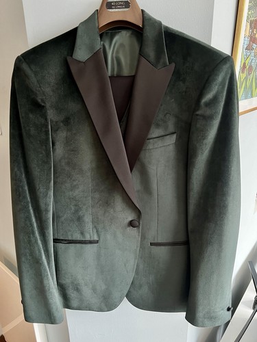 Tuxedo green velvet dinner - green,