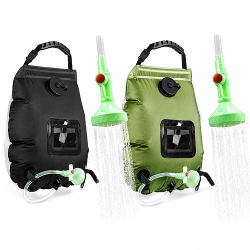 Solar heated shower - shower, bag