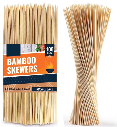 200 bamboo skewers - bamboo, 12"