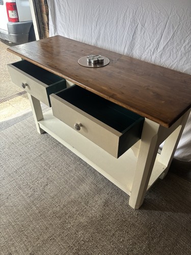 Rustic farmhouse console - farmhouse, table