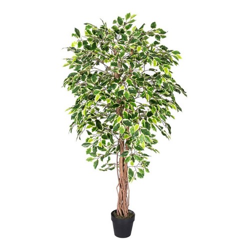 Green artificial ficus - green,
