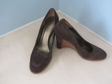 DONALD.J.PLINER SPORT-I-QUE BROWN SUEDE WEDGE COURT SHOES UK 5 US 7.5