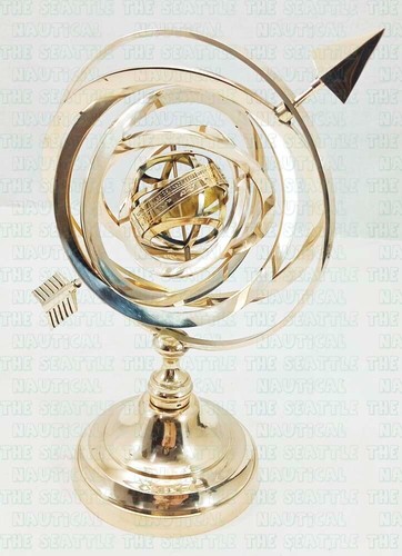 Brass celestial globe - brass,