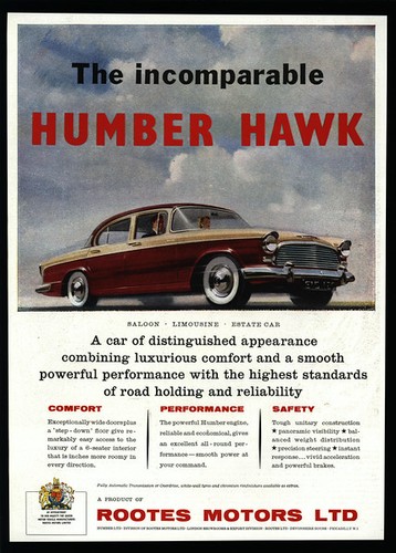 1958 rootes motors humber - motors,