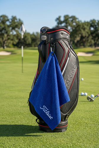 Titleist blue golf towel - titleist,