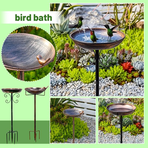 Outdoor freestanding birdbaths - outdoor,