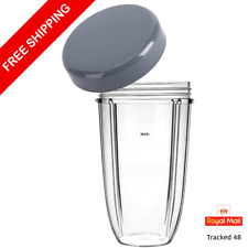 For Nutribullet Replacement Mug 600/900w LARGE 32OZ Oversized Cup +Top Lid