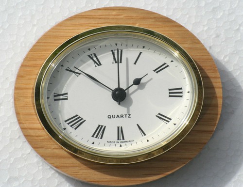 Oval clock suitable - oval, for
