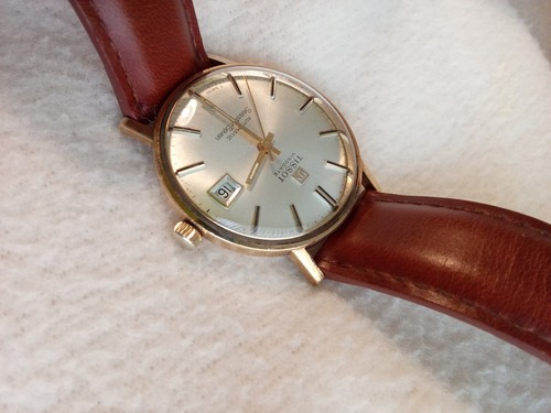 9ct gold tissot automatic - 9ct,