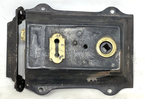 Stripped edwardian door - door, lock