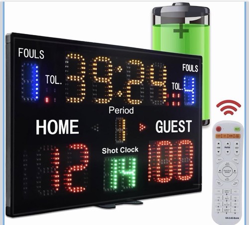 Led basketball scoreboard - led,