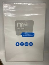 MOTHERCARE COT BED FITTED BRUSHED SHEET WATERPROOF MATTRESS PROTECTOR 70x140cm