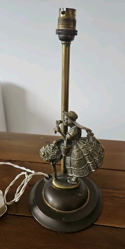 Art deco brass crinoline lady - crinoline,