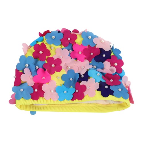 Women flower swim caps - flower, caps,