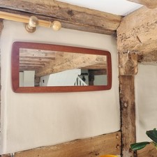 Mid-Century Teak Wall Mirror