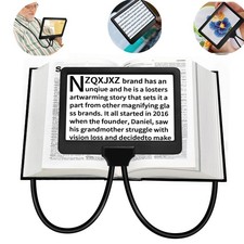 NZQXJXZ Magnifying Glass for Reading, 5X Hands Free Magnifying Glass Hanging