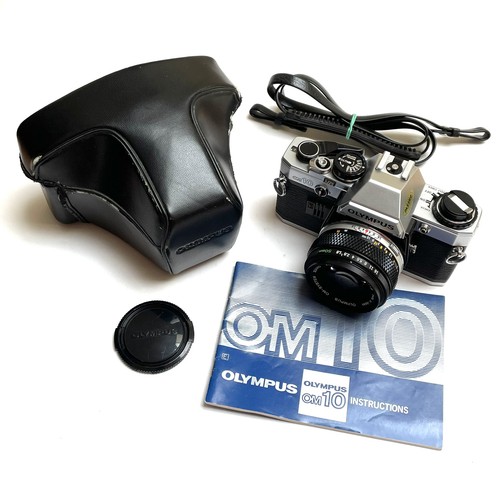 Olympus om10 slr film camera - om10,