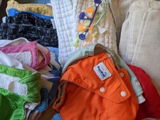 Diaper sampler! BumGenius Flip Covers, One-Size Pocket Diapers, lots of inserts+