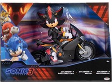  Sonic 3 MOVIE Sonic the Hedgehog Shadow Figure & Motorcycle 