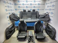 BMW 5 SERIES G30 COMPLETE M SPORT INTERIOR SEATS DOOR CARDS BLUE STITCHING 
