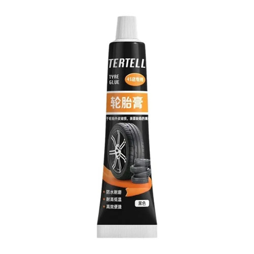 Tire repair black glue - tire, liquid