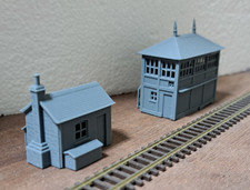N Gauge : Resin - British Signal Box & Lineside Hut,  circa 1890 (Toddleworth)