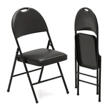 2 Pack Folding Chairs Padded