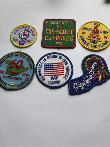 Six scout girl - six, badges