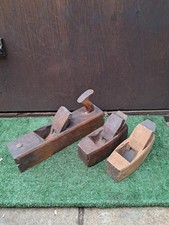 X 3 Vintage Wood Hand Planes