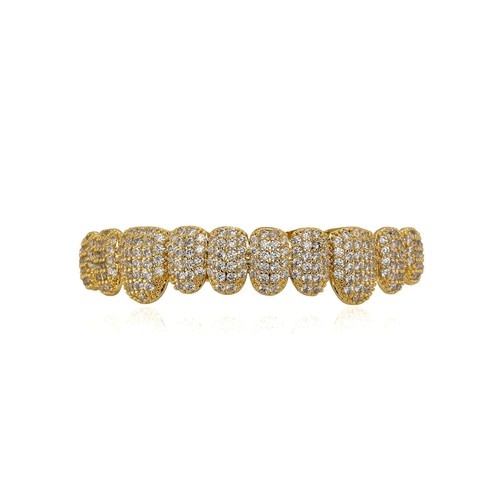 White gold hip hop - hop, grills