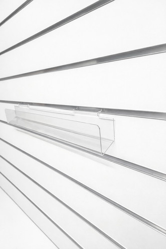 Clear acrylic narrow - narrow, slatwall