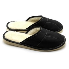 Mens Sheepskin Wool Black 100%