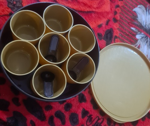 Plastic indian spice - spice, tin
