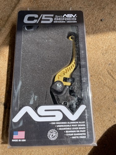 Asv brake lever short gold - asv,
