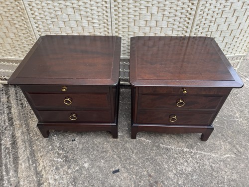 Pair stag minstrel mahogany - pair,
