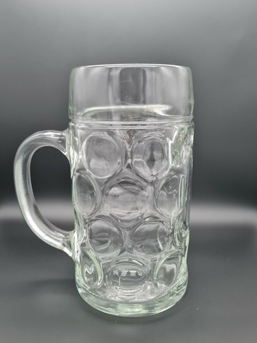 Glass german beer tankard - beer,