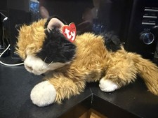 Ty Classic “Carley” Calico Cat Ginger White Black Soft Plush Toy 12” 2000