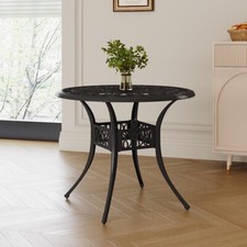 Garden Table Cast Aluminium Outdoor Bistro Coffee Dining Tables Patio Furniture