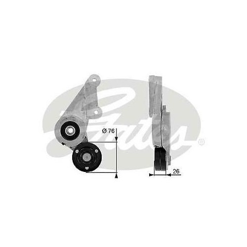 Tensioner pulley ribbed - pulley,, v-ribbed