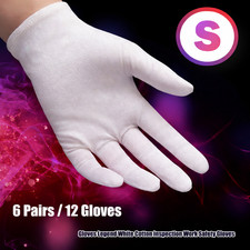 6 Pairs (12 Gloves) Cotton
