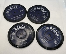 Billy Fury, Quality Handcrafted Vinyl  Record Coasters, Retro Music, Set Of 4