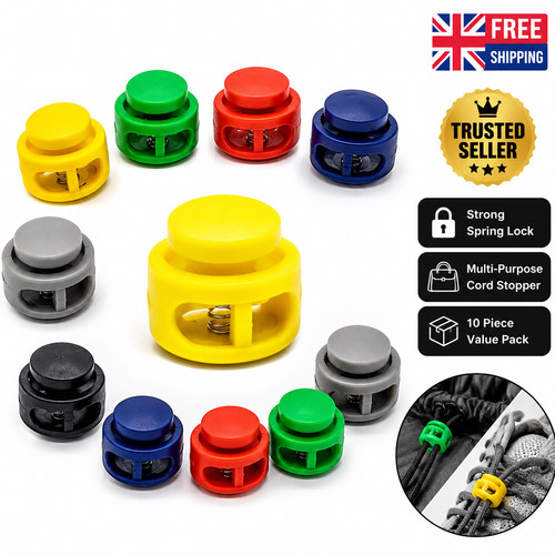 Cord lock toggle stopper clip - toggle,