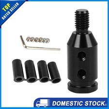Universal M10 x 1.5 Car Black Gear Shift Knob Adapter for Non Threaded Pack of 1