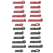 Magnetic Tool Box Labels